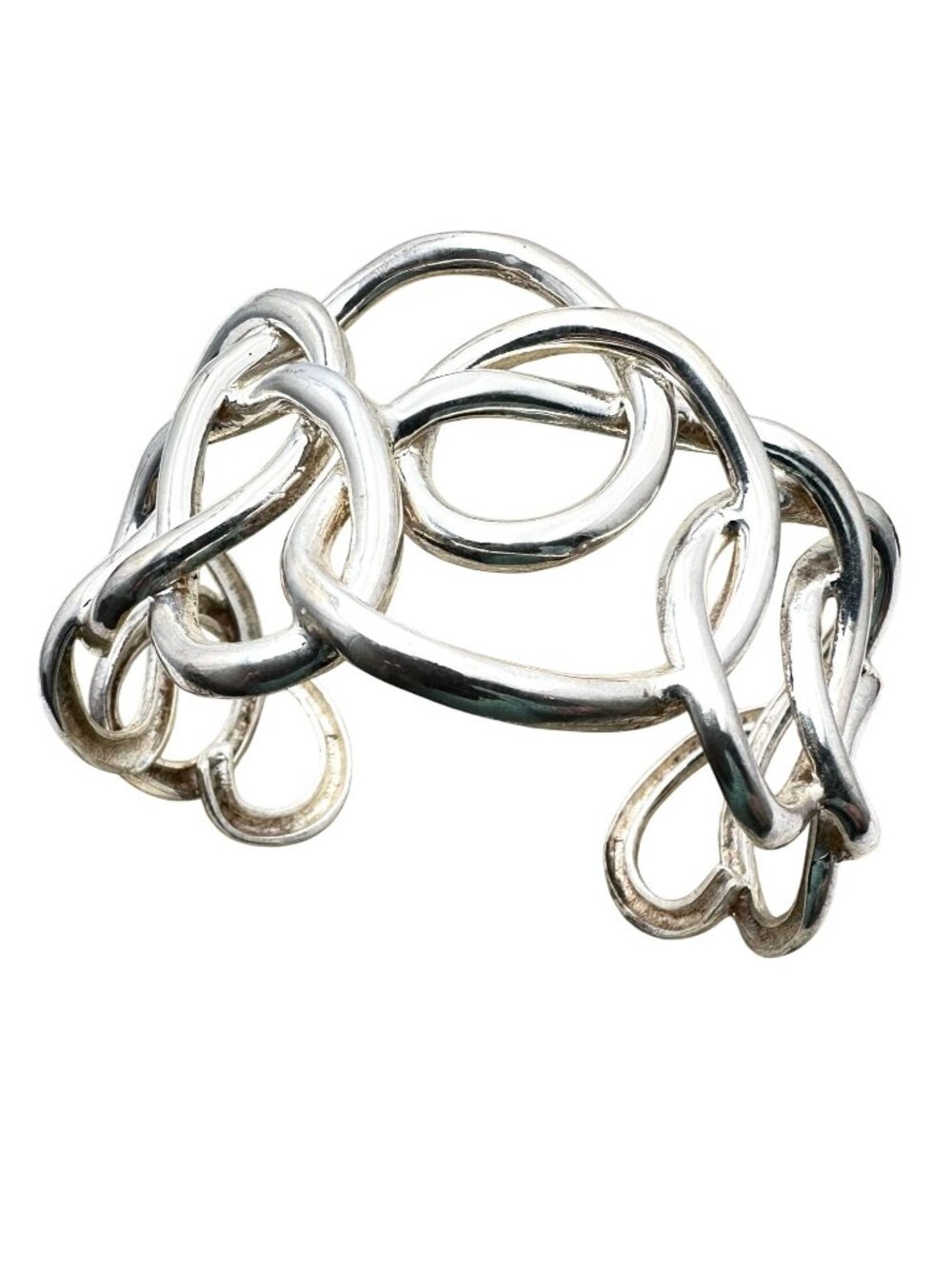 Angela Cummings Sterling Silver Cuff Bracelet AC Studios Sculptural Design